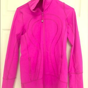 Lululemon Zip Sweater in Pink (Size 6).